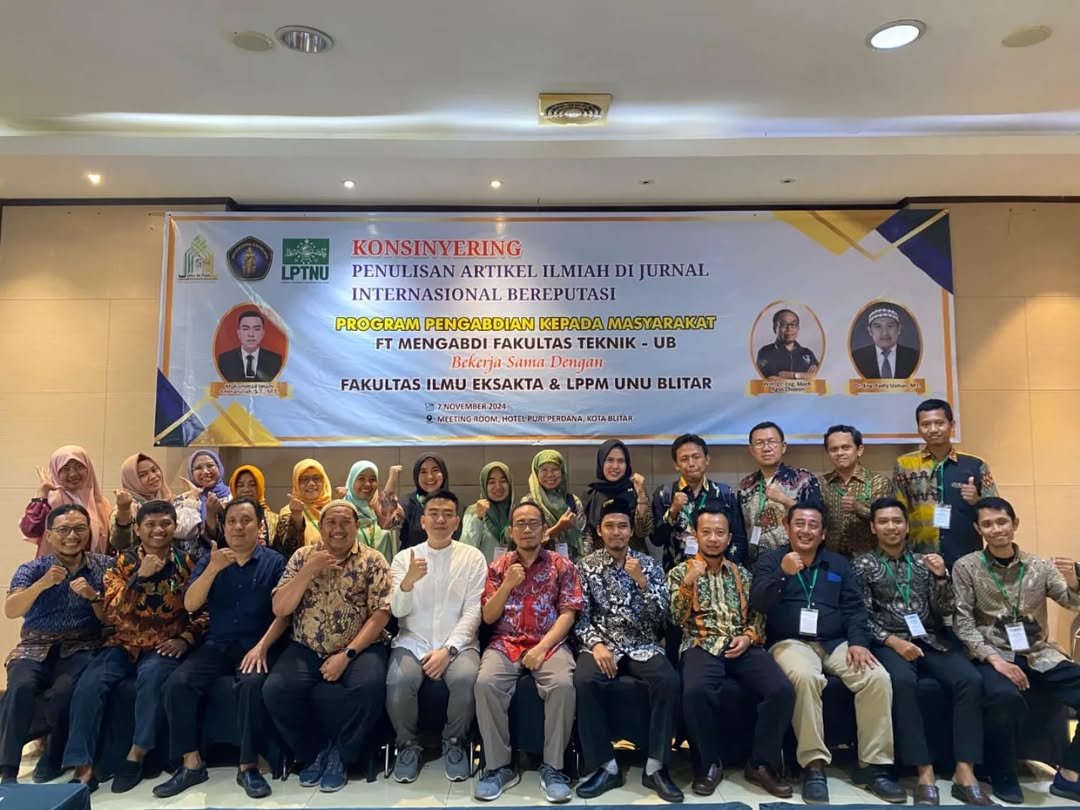 UNU Blitar dan Fakultas Teknik UB Adakan Pelatihan Penulisan Artikel Ilmiah Internasional